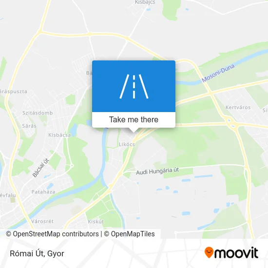 Római Út map