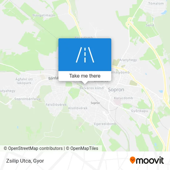 Zsilip Utca map
