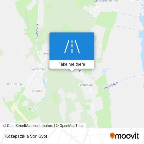 Középszikla Sor map