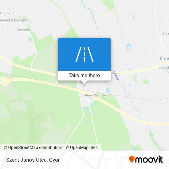 Szent János Utca map