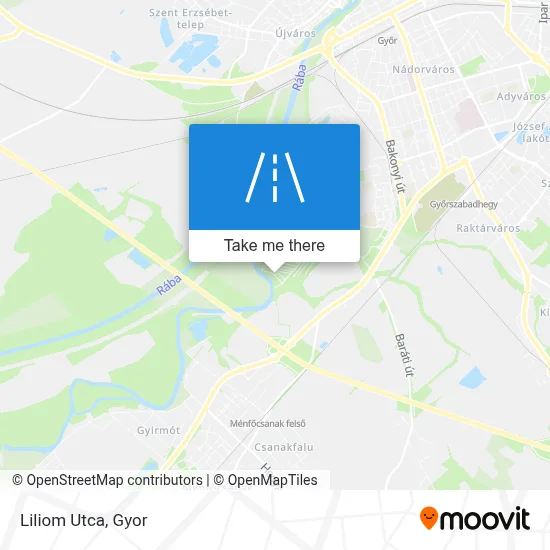 Liliom Utca map