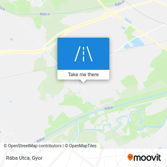Rába Utca map