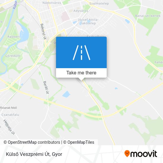 Külső Veszprémi Út map