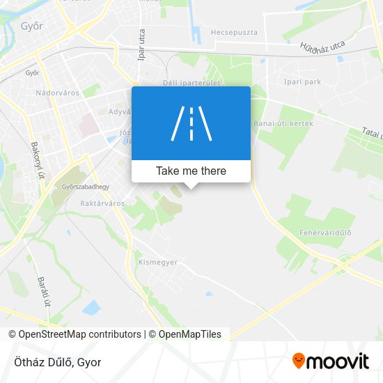 Ötház Dűlő map