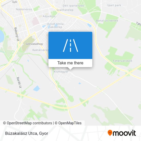 Búzakalász Utca map