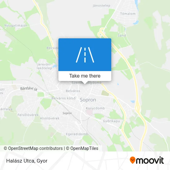 Halász Utca map