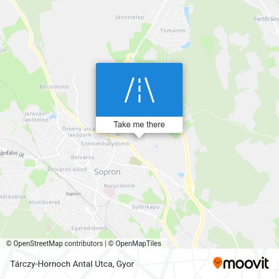 Tárczy-Hornoch Antal Utca map