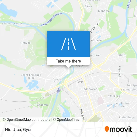 Híd Utca map