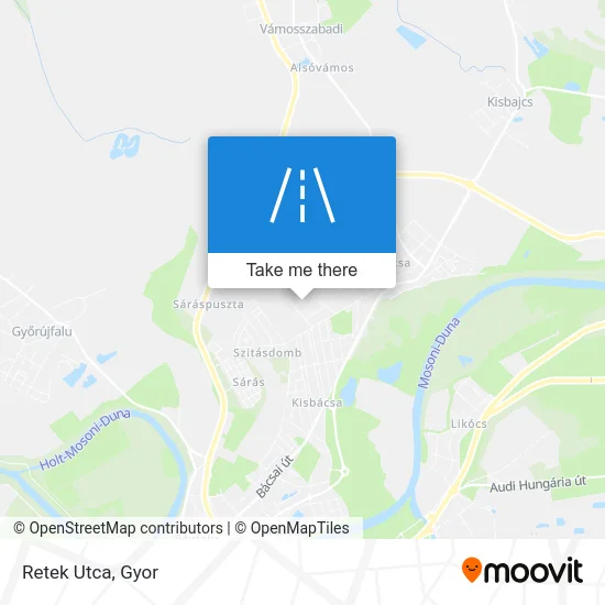 Retek Utca map