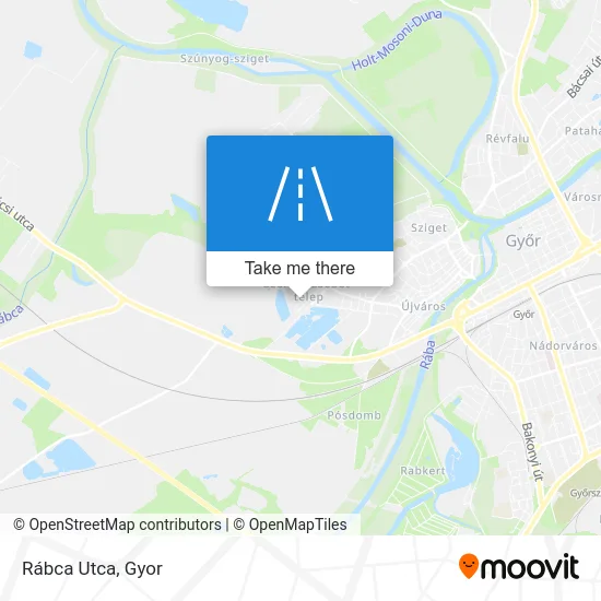 Rábca Utca map