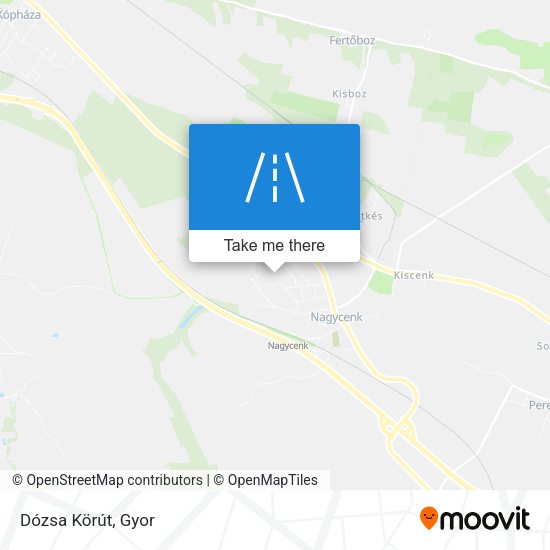 Dózsa Körút map
