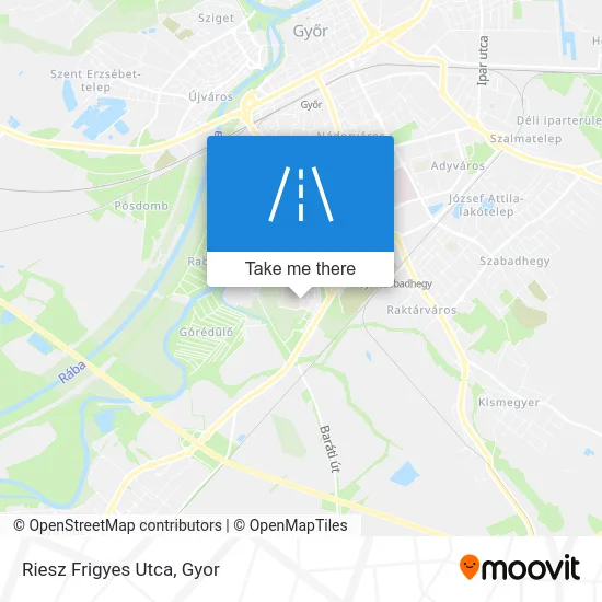 Riesz Frigyes Utca map
