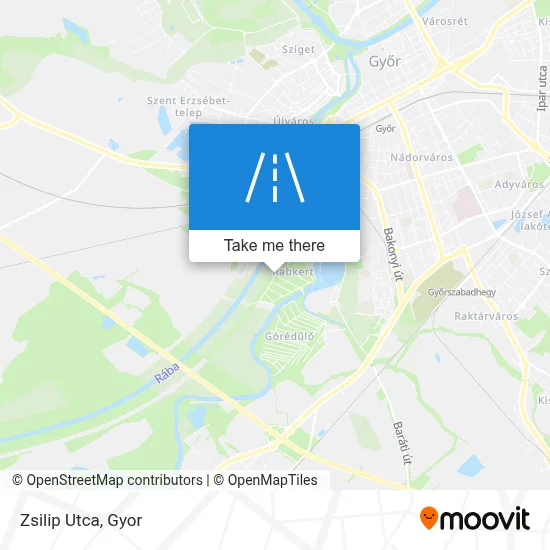 Zsilip Utca map