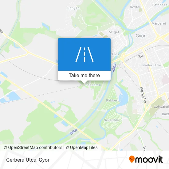 Gerbera Utca map