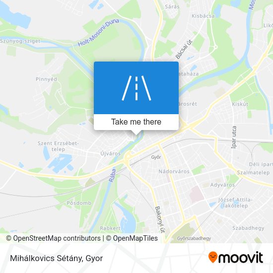 Mihálkovics Sétány map