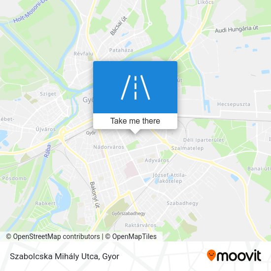 Szabolcska Mihály Utca map