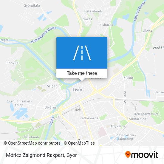 Móricz Zsigmond Rakpart map