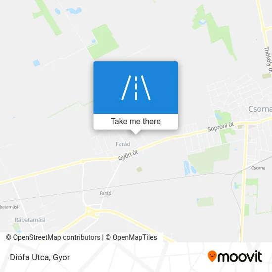 Diófa Utca map