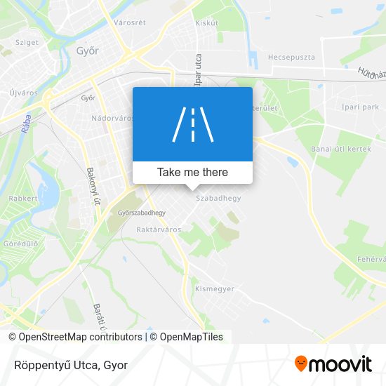 Röppentyű Utca map