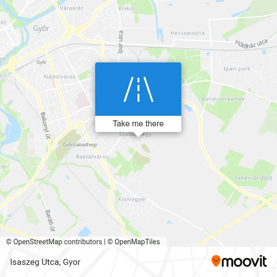 Isaszeg Utca map