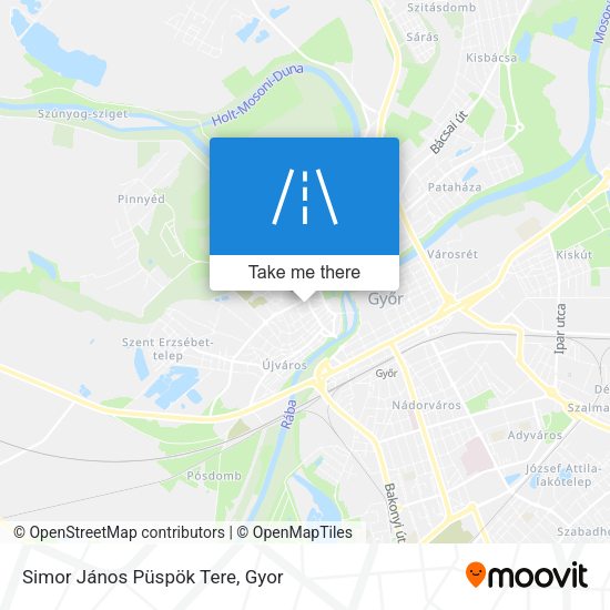 Simor János Püspök Tere map