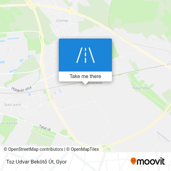 Tsz Udvar Bekötő Út map