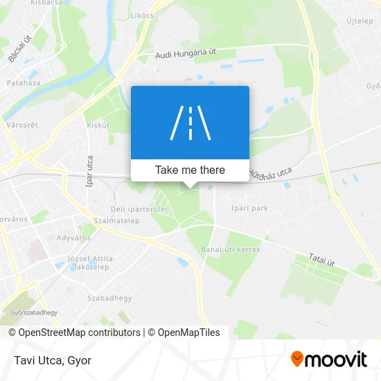 Tavi Utca map