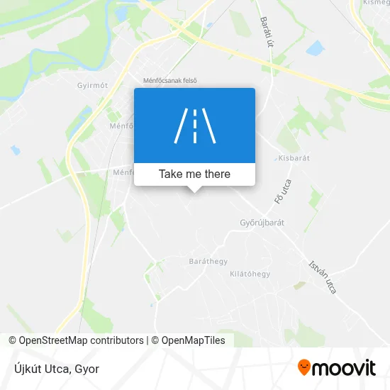 Újkút Utca map