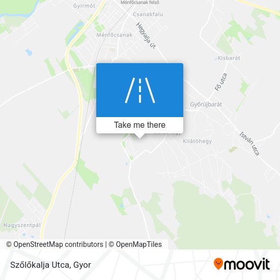 Szőlőkalja Utca map