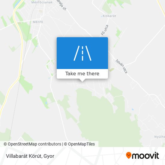 Villabarát Körút map