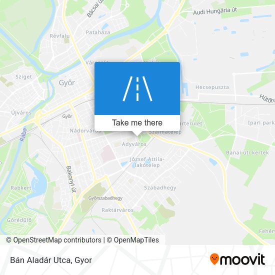 Bán Aladár Utca map