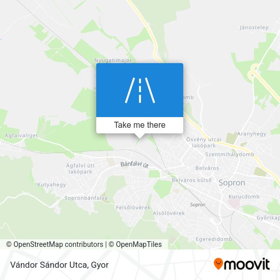 Vándor Sándor Utca map