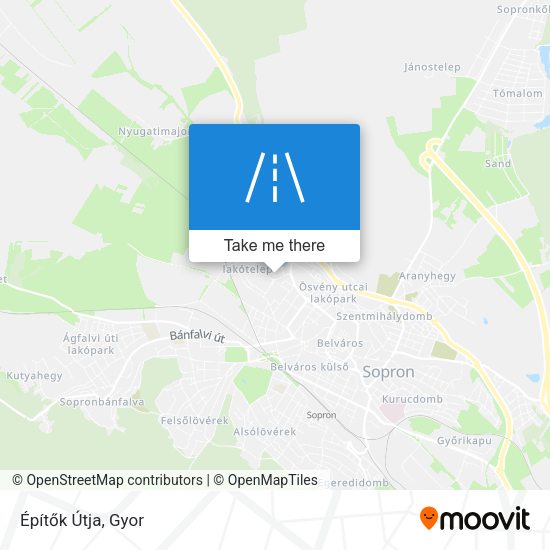 Építők Útja map