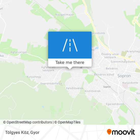 Tölgyes Köz map