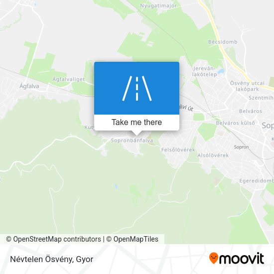 Névtelen Ösvény map