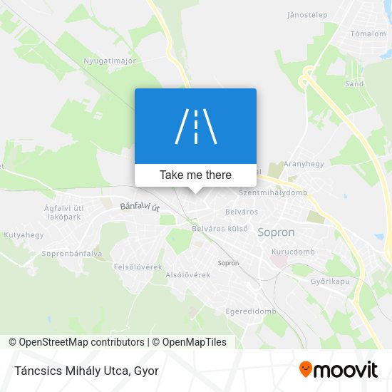 Táncsics Mihály Utca map