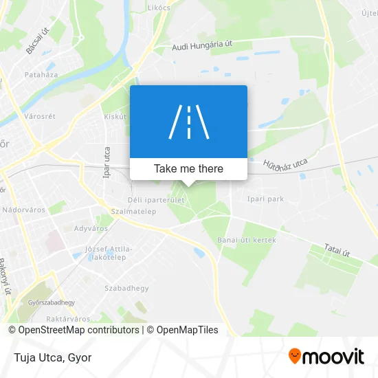 Tuja Utca map