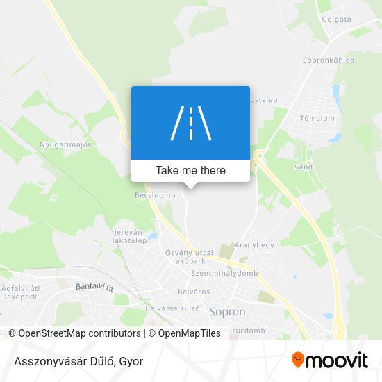 Asszonyvásár Dűlő map