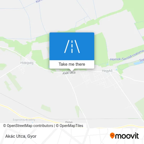 Akác Utca map