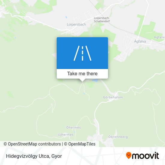 Hidegvízvölgy Utca map