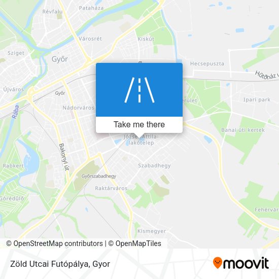 Zöld Utcai Futópálya map