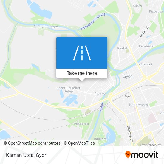 Kámán Utca map