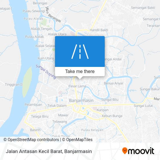 Jalan Antasan Kecil Barat map