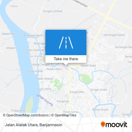 Jalan Alalak Utara map
