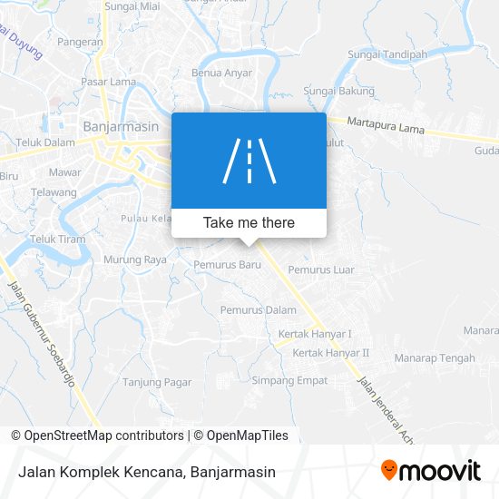 Jalan Komplek Kencana map