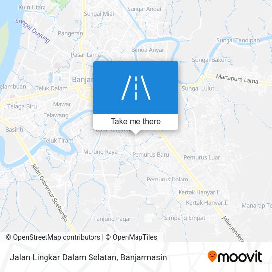 Jalan Lingkar Dalam Selatan map