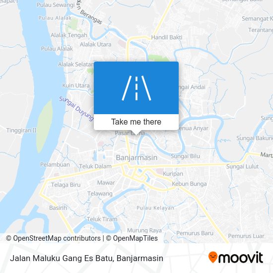 Jalan Maluku Gang Es Batu map