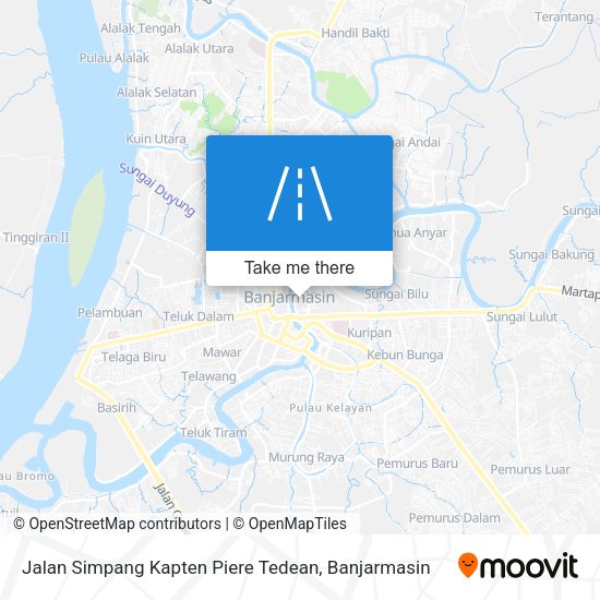 Jalan Simpang Kapten Piere Tedean map