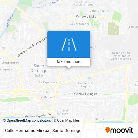 Mapa de Calle Hermanas Mirabal