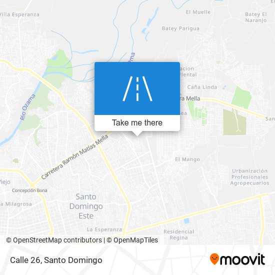 Calle 26 map